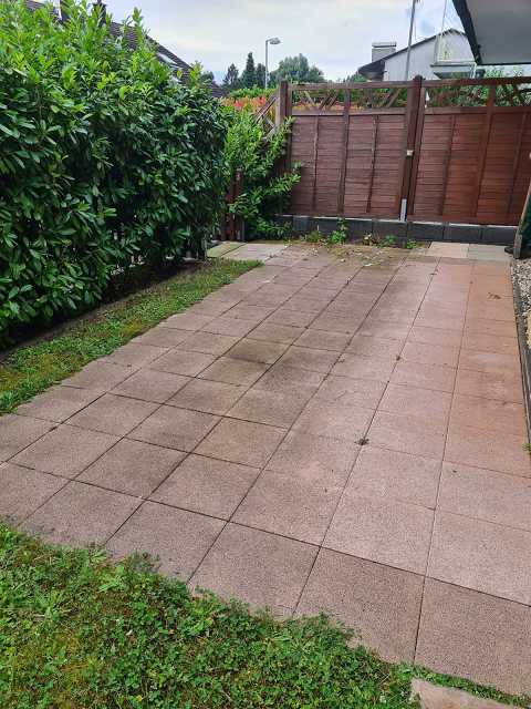 Ursprungsterrasse vor der Renovierung